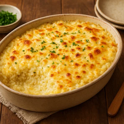 Arroz Quesú – Cremiger Käse-Reis aus dem Ofen