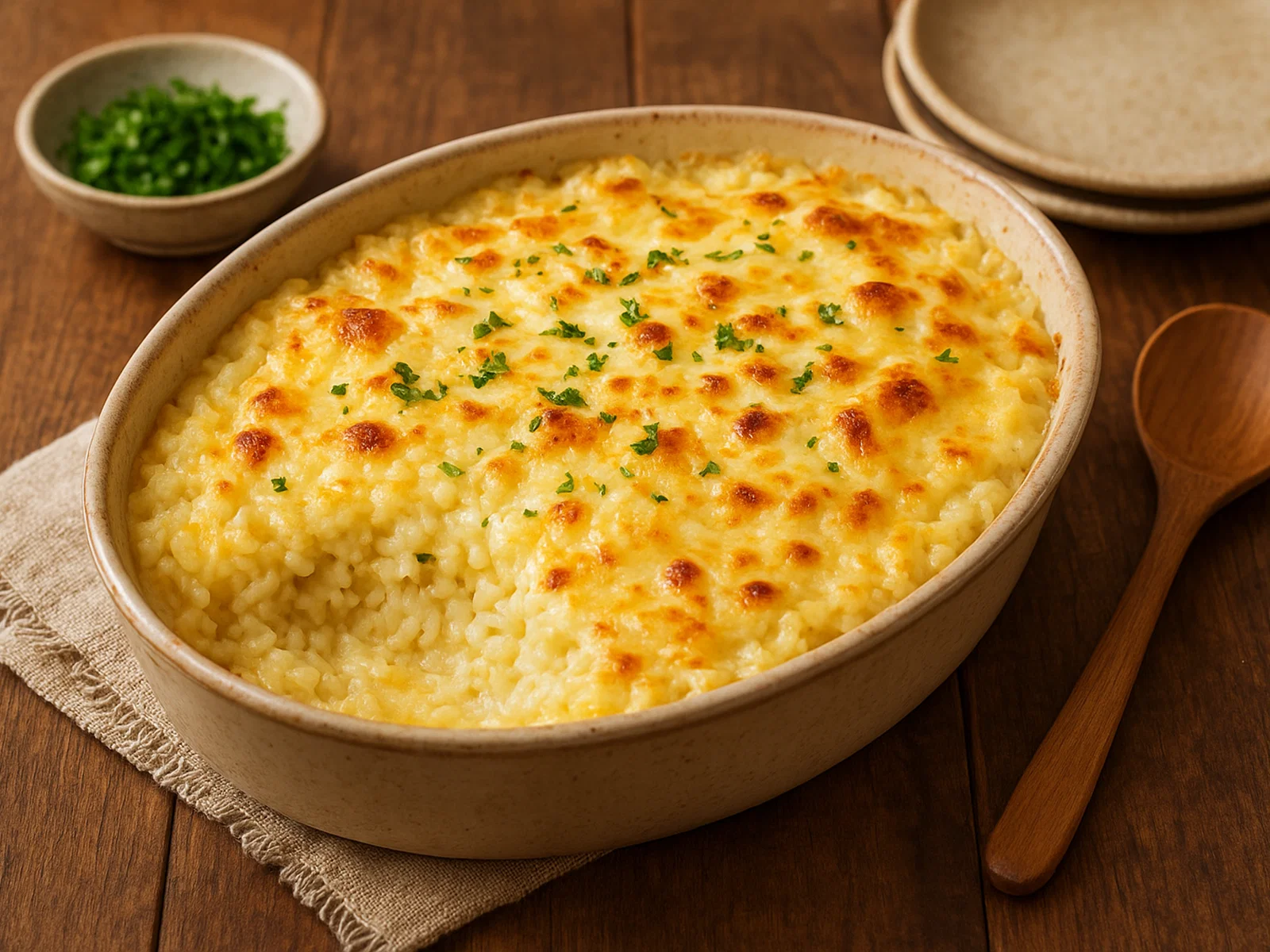 Arroz Quesú – Cremiger Käse-Reis aus dem Ofen