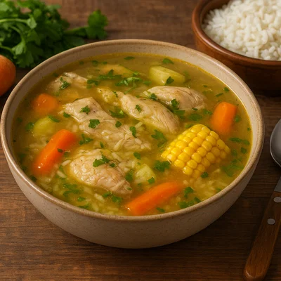 Caldo de gallina casera – kräftige Landhühnerbrühe