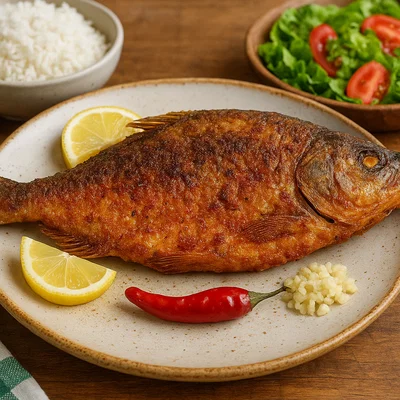 Pacú frito – knusprig frittierter Flussfisch