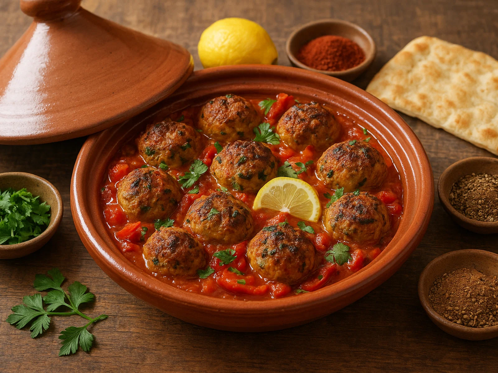 Tagine de Sardines – marokkanische Sardinen-Frikadellen-Tajine