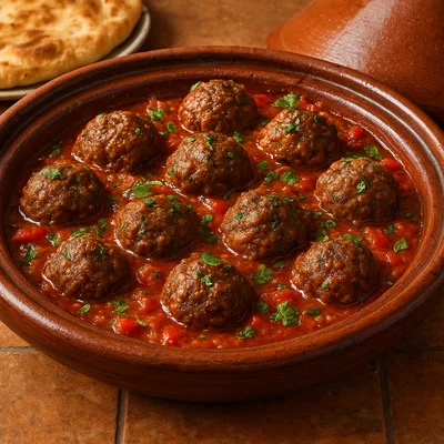 Tagine Kefta Kebab (Marokkanische Hackbällchen-Tajine)
