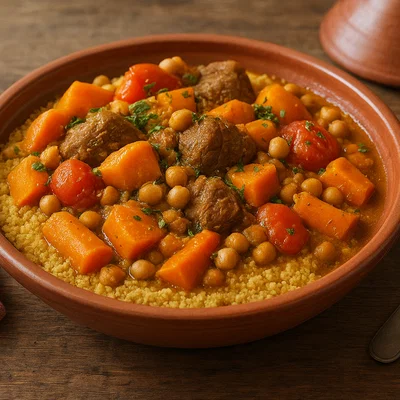 Couscous aux sept légumes (Freitags-Couscous)