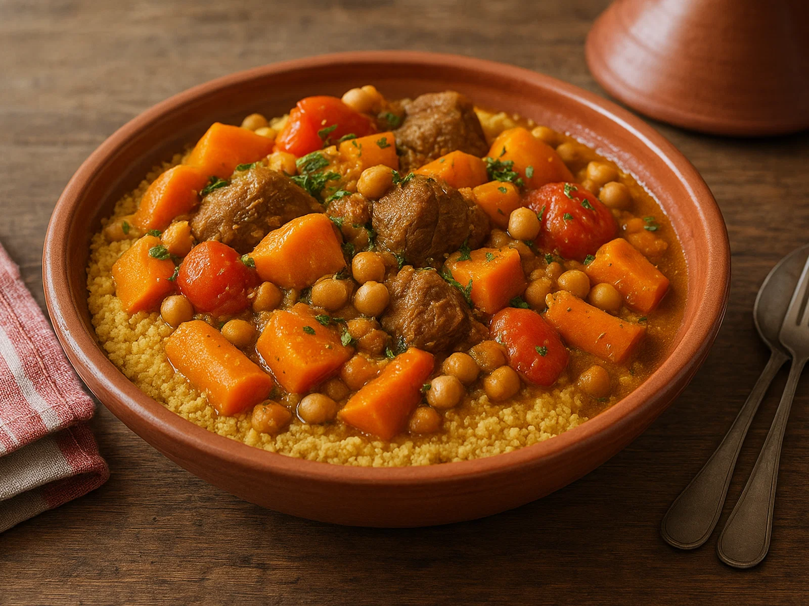 Couscous aux sept légumes (Freitags-Couscous)