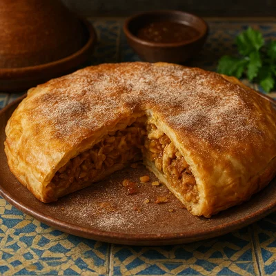 Pastilla au poulet – marokkanische Huhn-Mandel-Pastete
