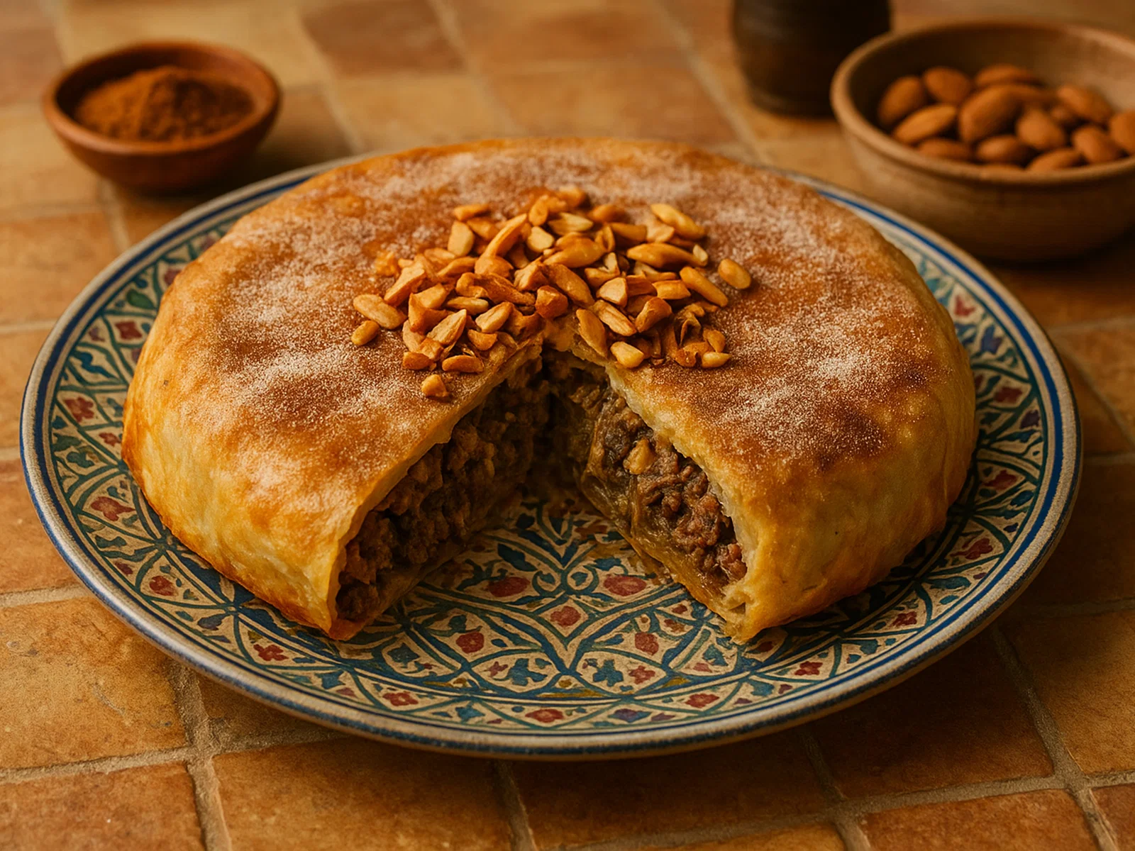 Pastilla au pigeon – klassische marokkanische Tauben‑Pastilla