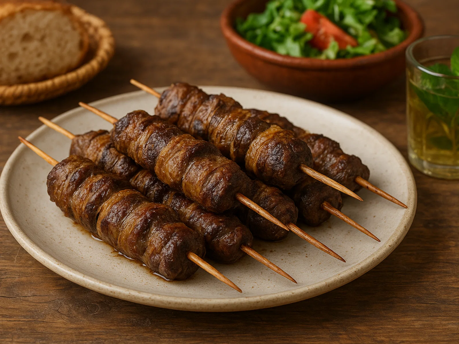 Boulfaf – gegrillte Lammleber-Spieße mit Netzfett