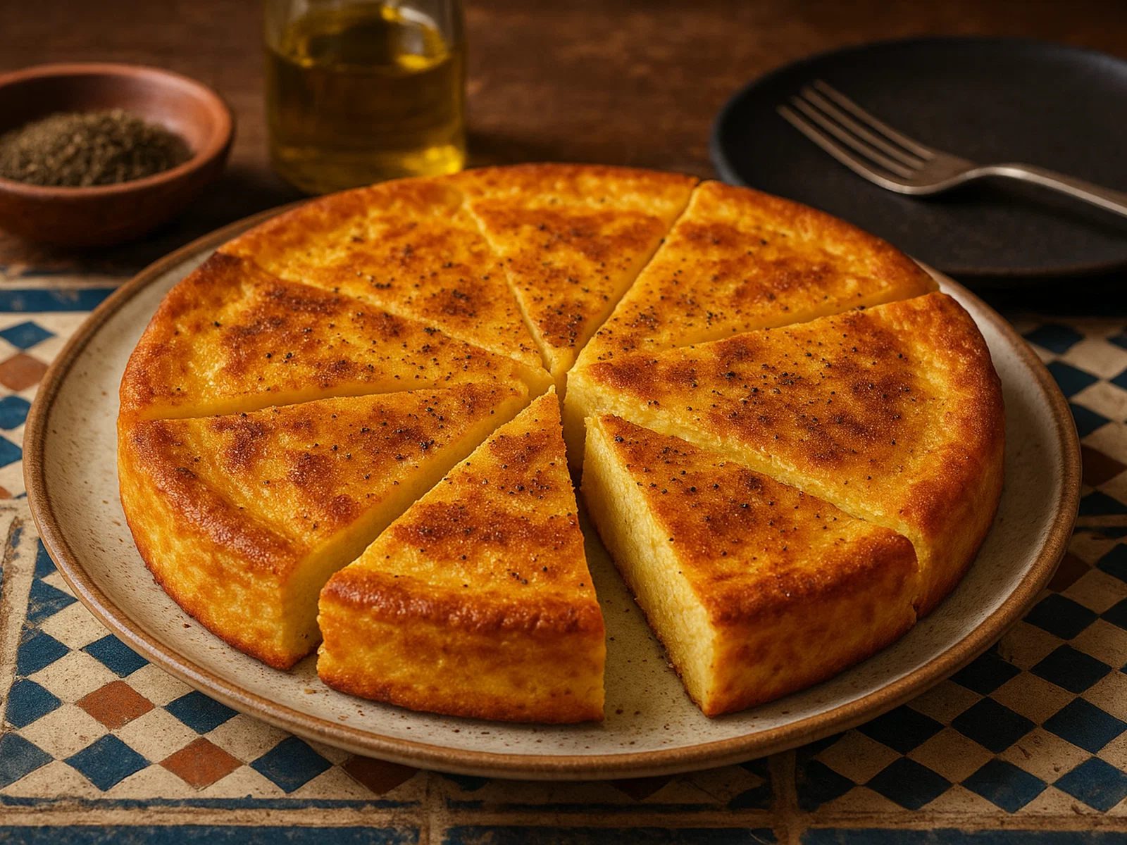 Karane – gebackener Kichererbsenmehl-Flan aus Oujda