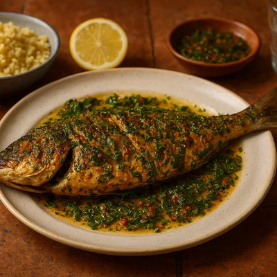 Poisson à la Chermoula – marokkanisch marinierter Fisch