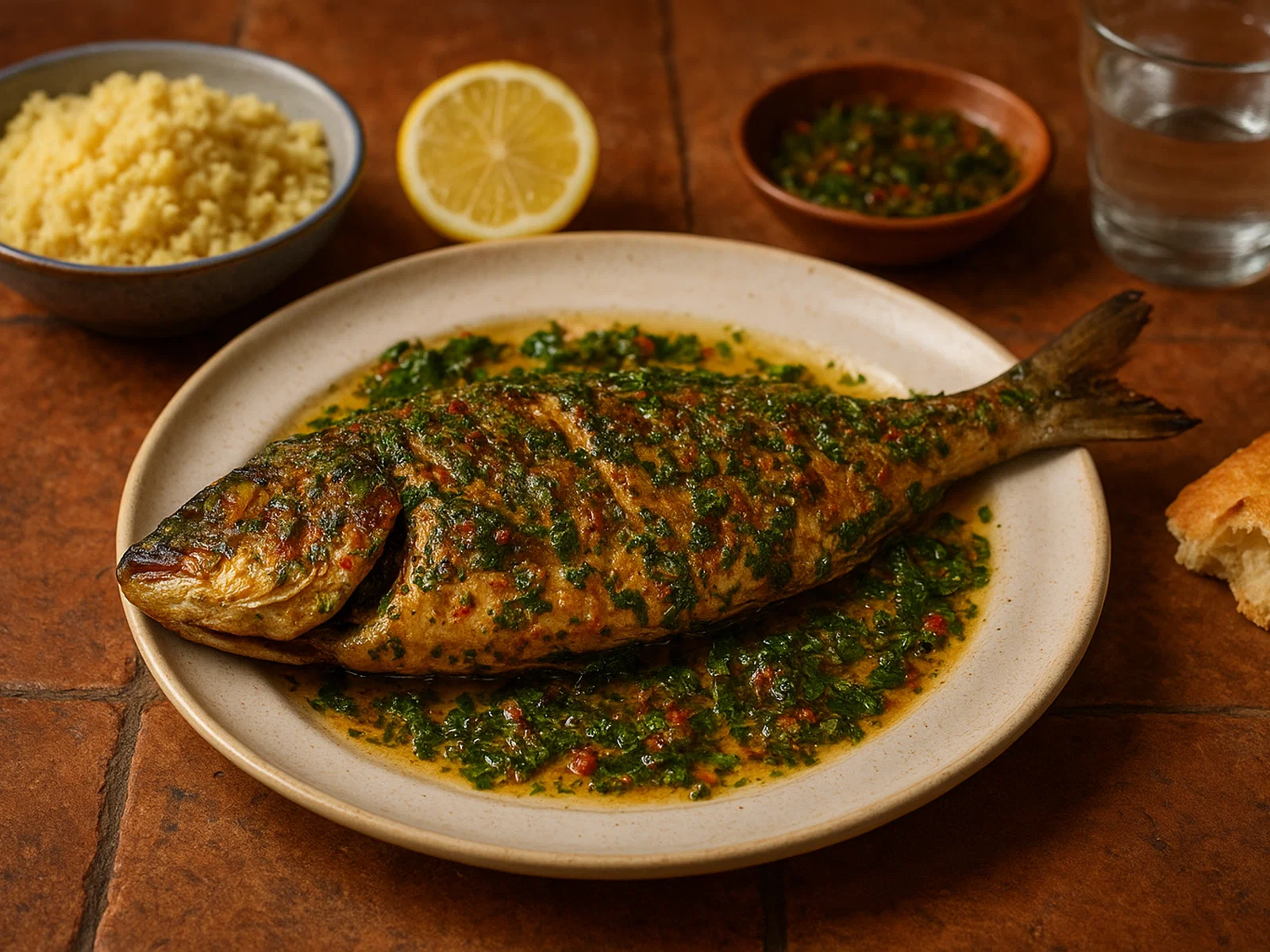 Poisson à la Chermoula – marokkanisch marinierter Fisch