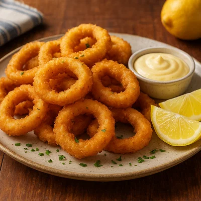 Calamars frits – knusprig frittierte Tintenfischringe