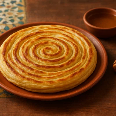 Meloui – marokkanisches spiralförmiges Pfannenbrot