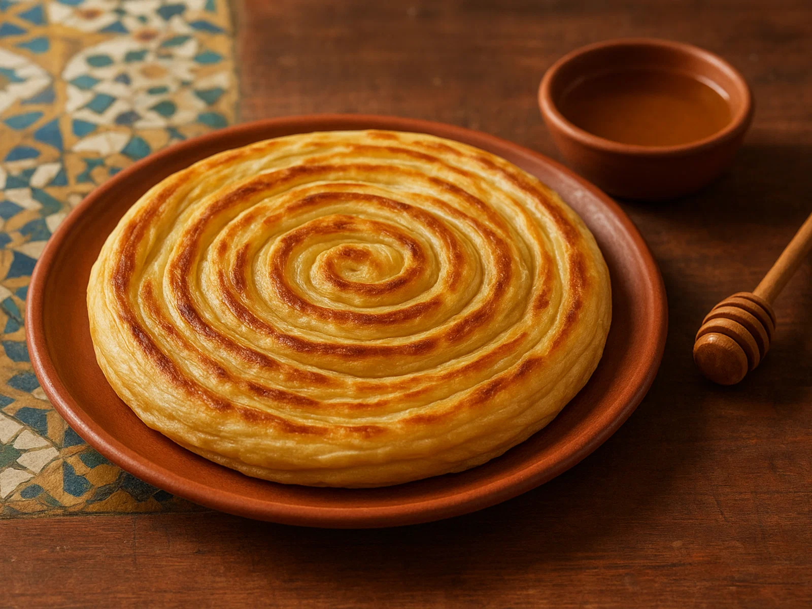 Meloui – marokkanisches spiralförmiges Pfannenbrot