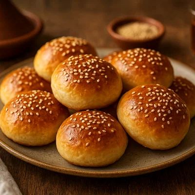 Marokkanische Krachel – süße Anis-Sesam-Brötchen