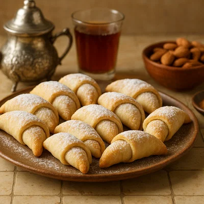 Kaab el Ghazal – Marokkanische Mandelhörnchen mit Orangenblütenwasser