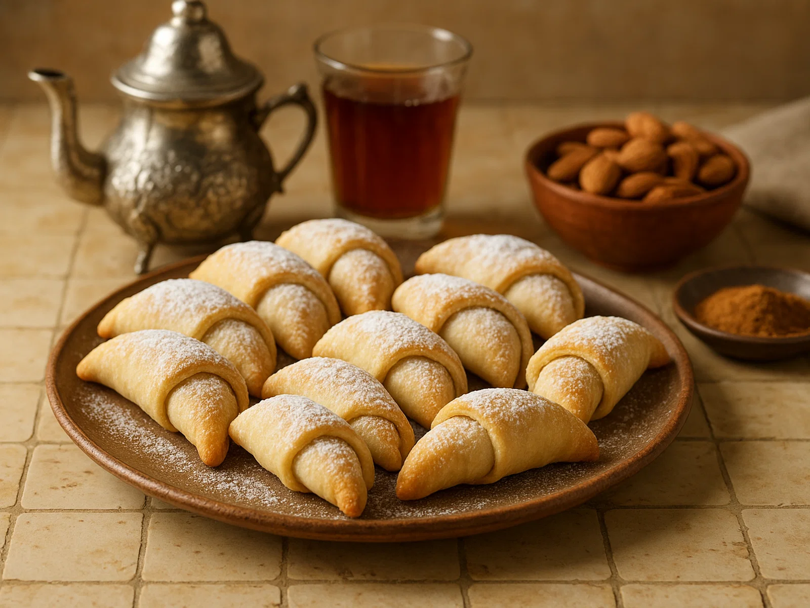 Kaab el Ghazal – Marokkanische Mandelhörnchen mit Orangenblütenwasser