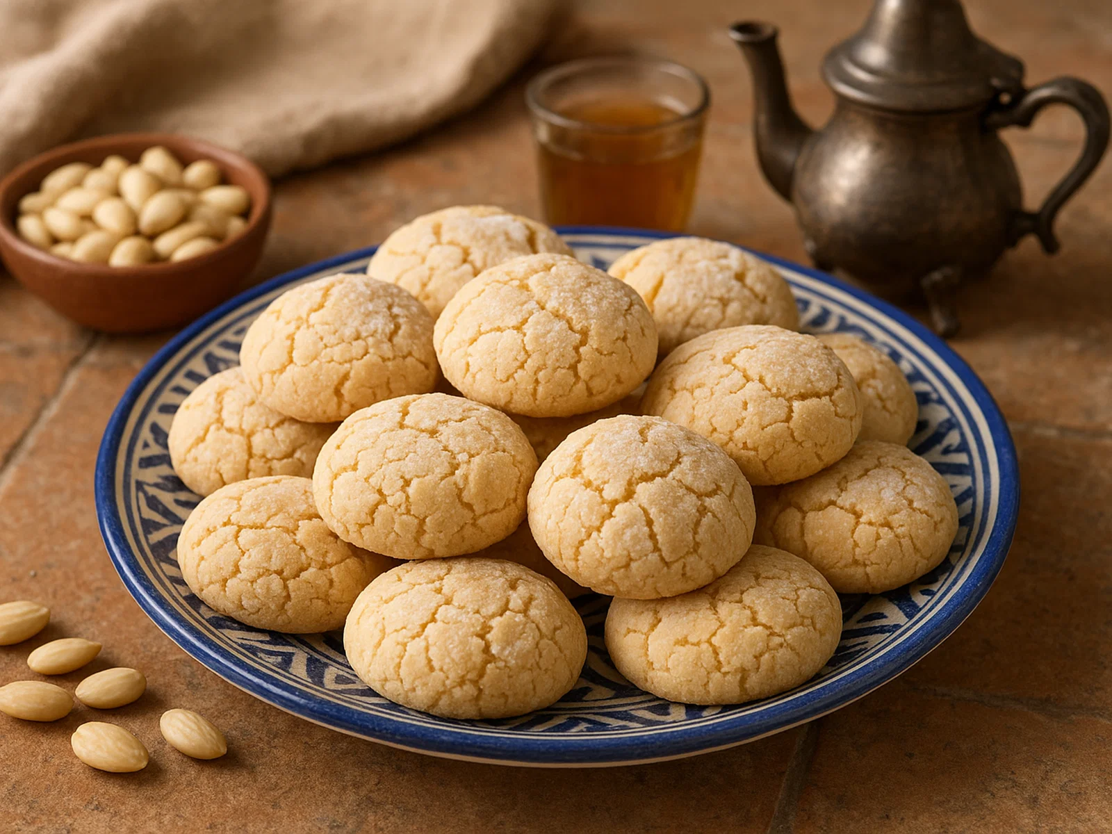 Ghriba aux amandes – marokkanische Mandelkekse