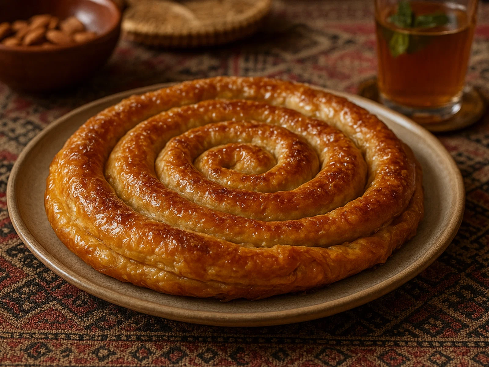M’hanncha – Marokkanische Mandel-Filo-Schlange