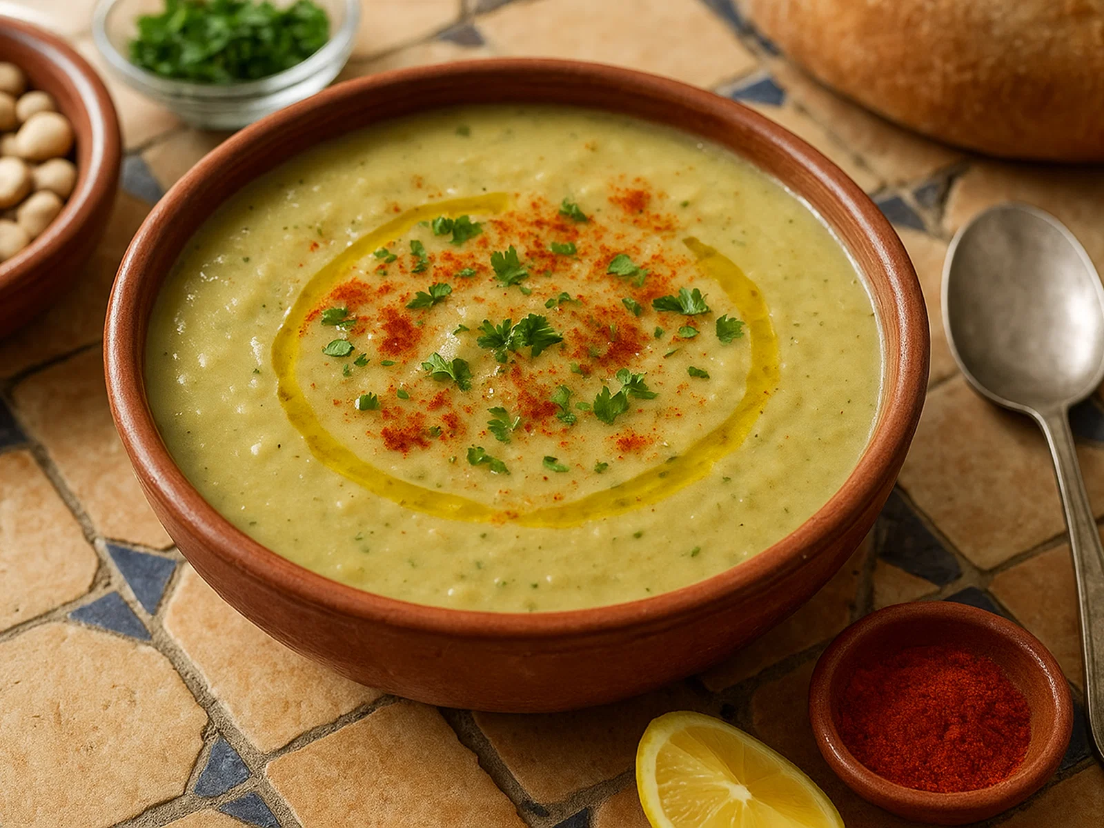 Bissara de Chefchaouen – Nordmarokkanische Saubohnensuppe