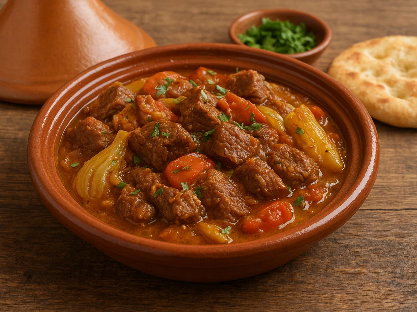 Tagine de Fenouil mit zartem Rindfleisch