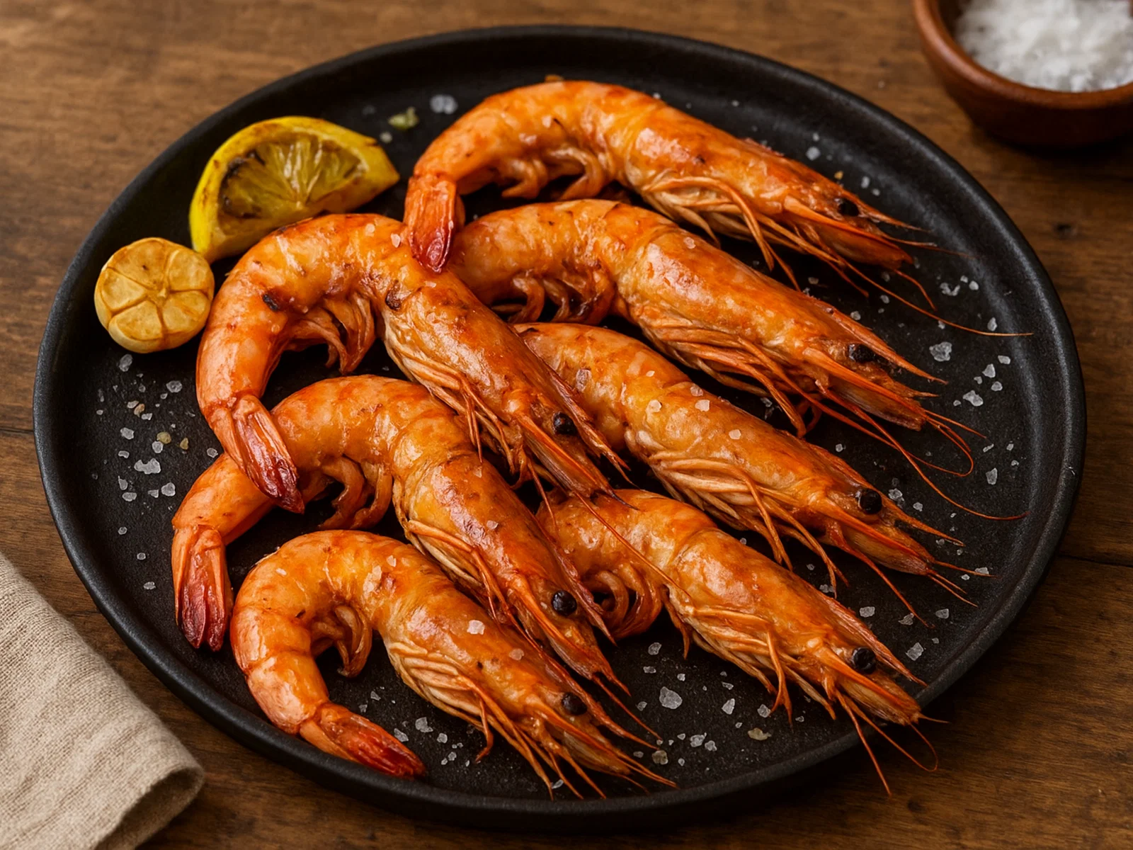 Gambas a la Plancha – Gegrillte Garnelen mit grobem Meersalz