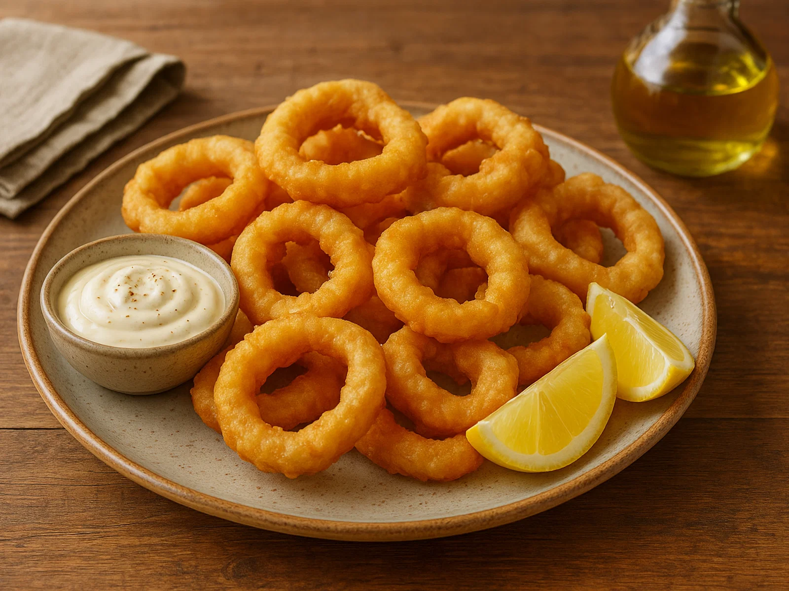 Calamares a la romana – Frittierte Tintenfischringe im Backteig