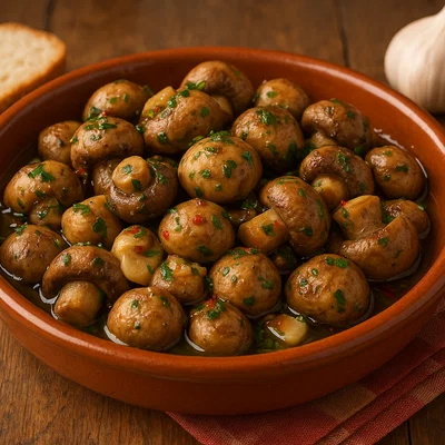 Champiñones al ajillo – Champignons in Knoblauch und Öl