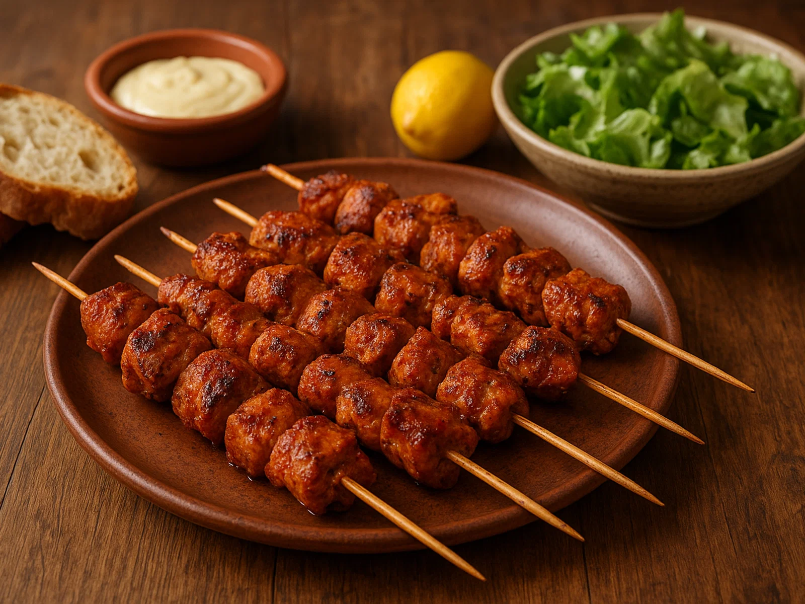 Pinchos morunos – spanische Gewürz‑Fleischspieße