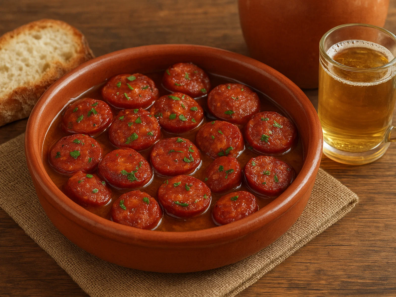Chorizo a la Sidra – In Apfelwein geschmorte Chorizo