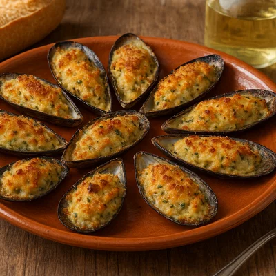 Mejillones Tigre – Überbackene gefüllte Miesmuscheln