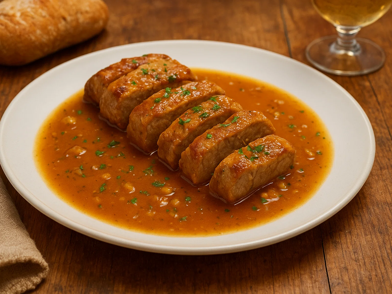 Solomillo al Whisky – Schweinefilet in Knoblauch-Whisky-Soße