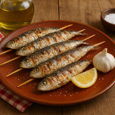 Espetos de Sardinas – Malagische Sardinenspieße vom Glutgrill
