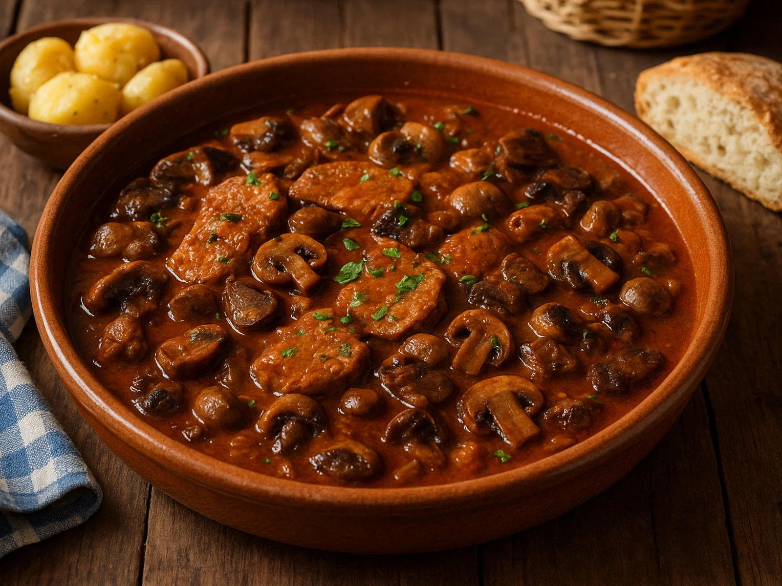 Fricandó – Katalanisches Kalbsschmorgericht mit Pilzen