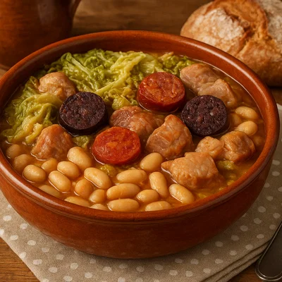 Cocido montañés – Kantabrischer Bohnen‑Kohl‑Eintopf