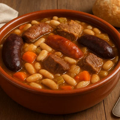 Olla Podrida – Reichhaltiger Bohnen-Fleisch-Eintopf aus Burgos