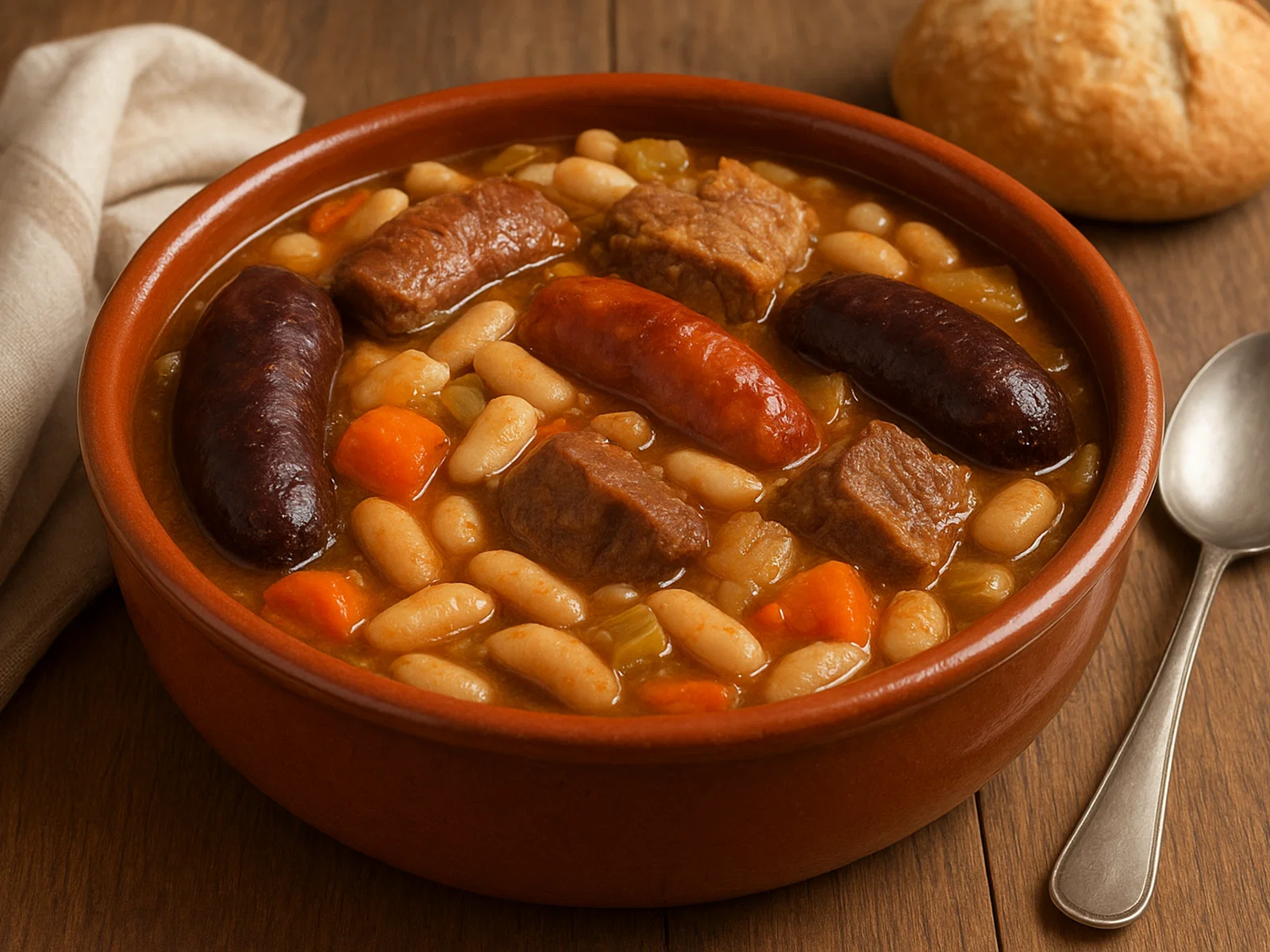 Olla Podrida – Reichhaltiger Bohnen-Fleisch-Eintopf aus Burgos