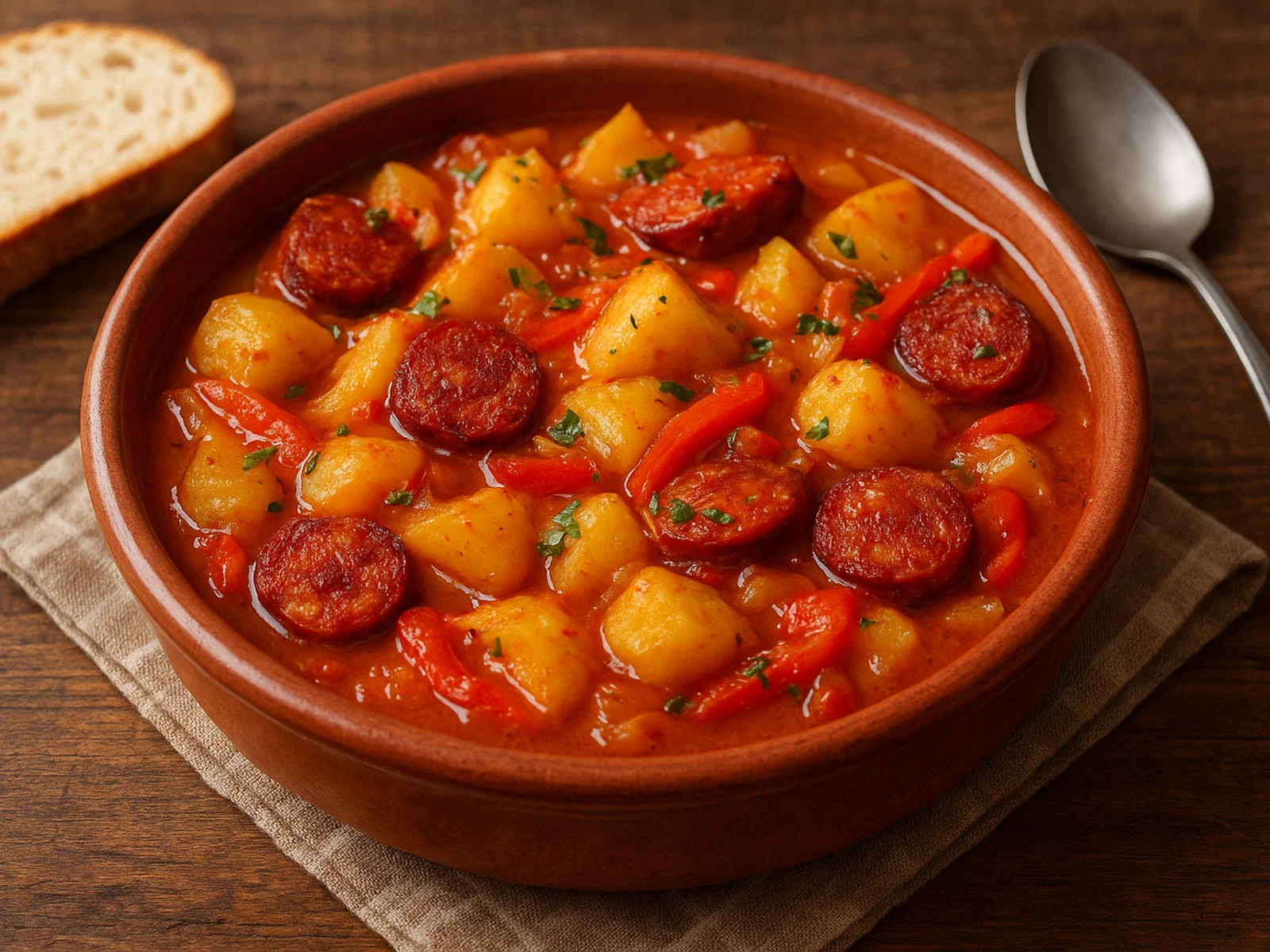 Patatas a la Riojana – geschmorte Kartoffeln mit Chorizo