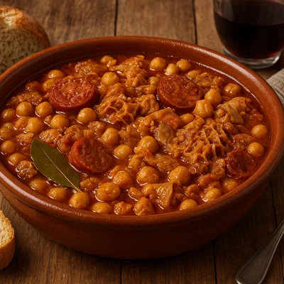 Garbanzos con Callos – Kichererbsen mit Kutteln