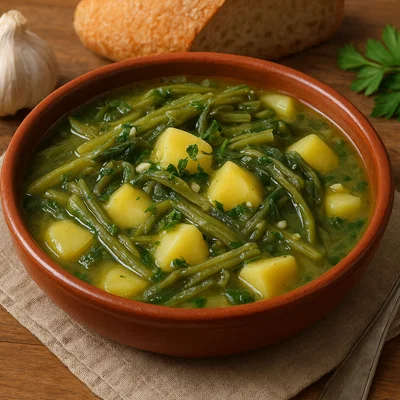 Borraja con patatas – Spanischer Boretsch-Kartoffel-Eintopf