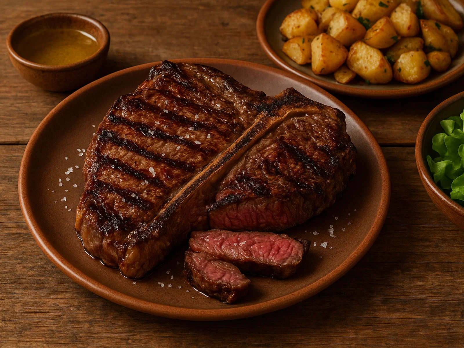 Chuletón – großes gegrilltes Rindersteak am Knochen