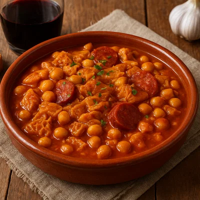Callos a la madrileña – Madrider Kutteln mit Chorizo und Kichererbsen