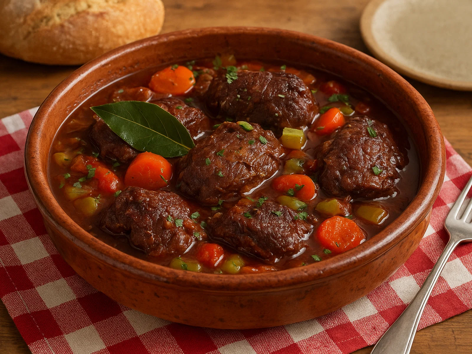 Carrillada en salsa – spanische Schmorbacken in Rotweinsoße