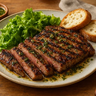 Gegrilltes Secreto Ibérico mit Knoblauch-Kräuter-Marinade