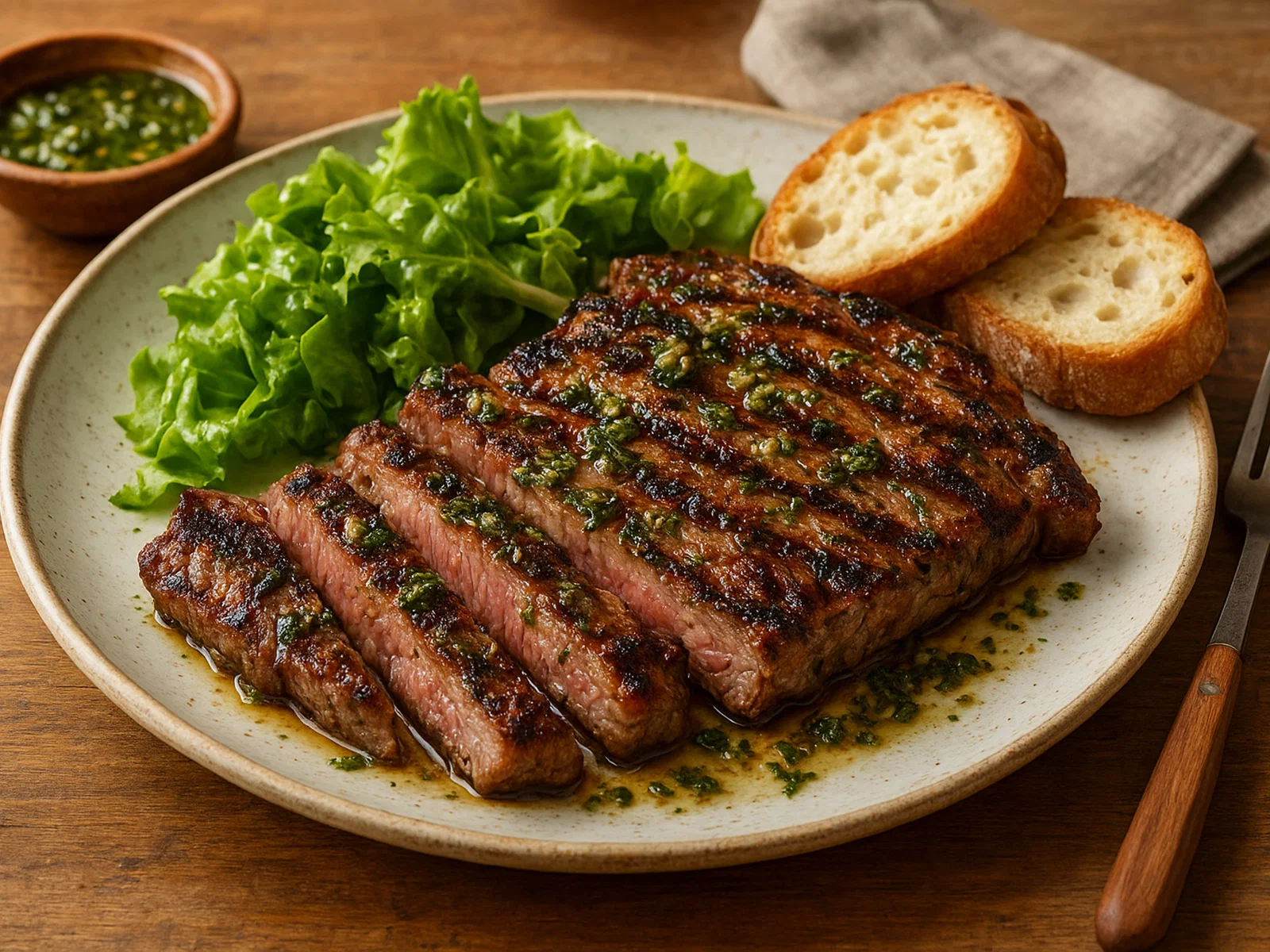 Gegrilltes Secreto Ibérico mit Knoblauch-Kräuter-Marinade