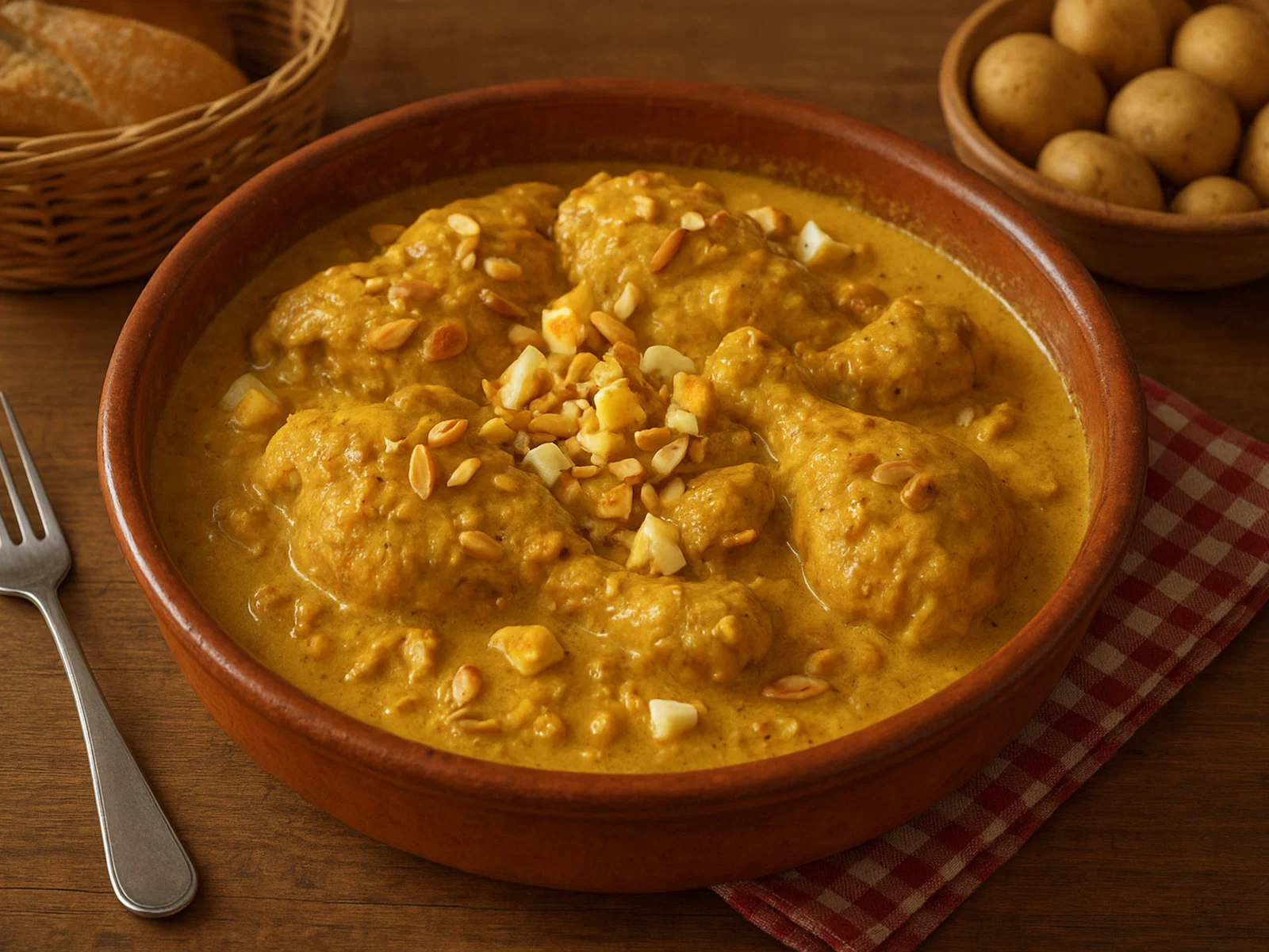 Pollo en Pepitoria – Spanisches Huhn in Mandel-Safran-Ei-Soße