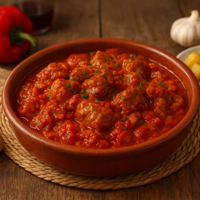 Cordero al chilindrón – Lamm in Paprika-Tomaten-Soße
