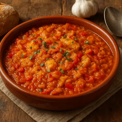 Bacalao al ajoarriero – baskischer Stockfisch mit Knoblauch und Paprika