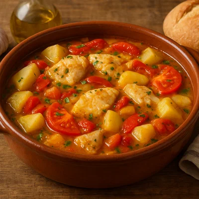 Caldeirada de Peixe – Galicischer Fischeintopf mit Kartoffeln