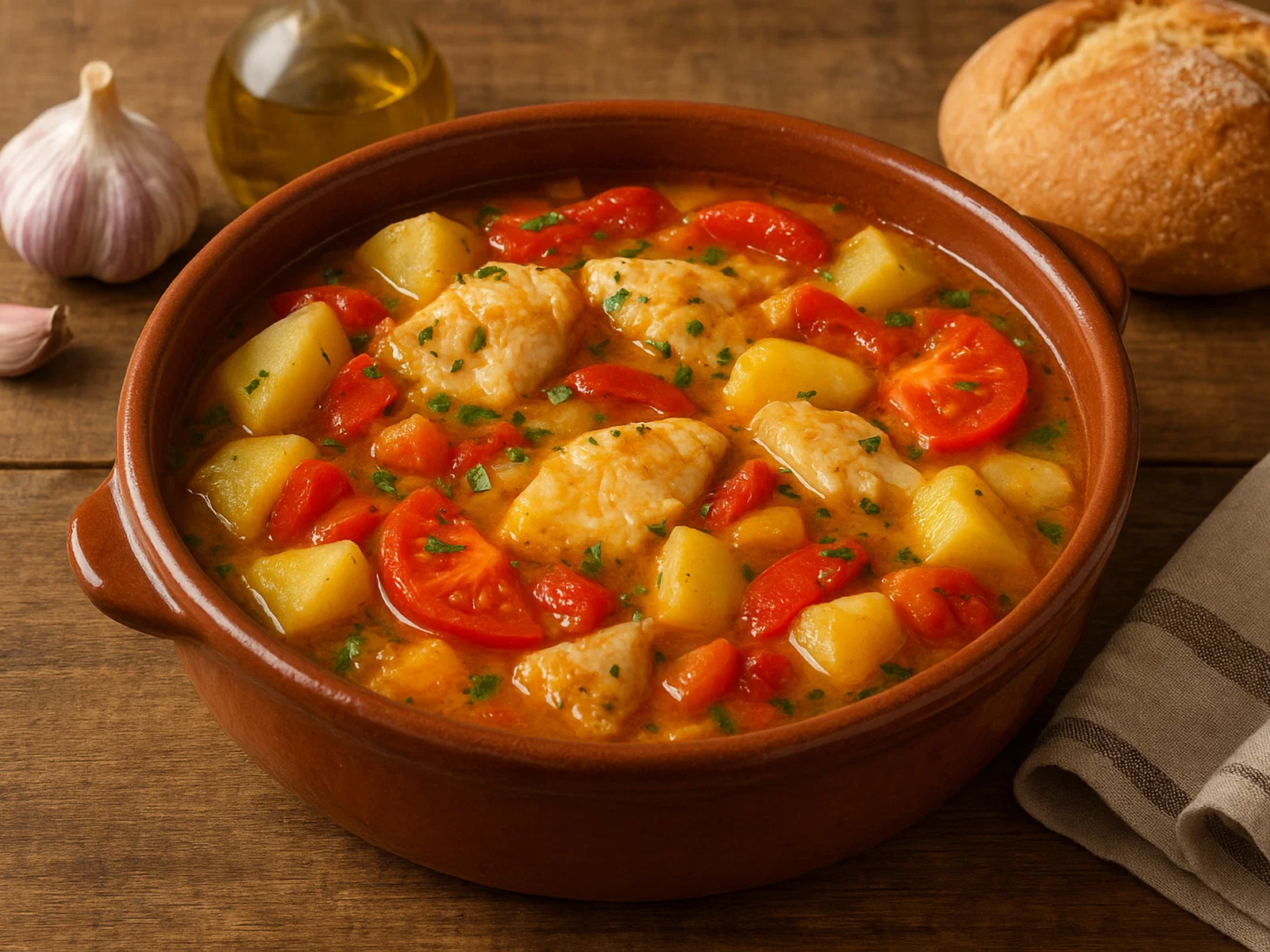 Caldeirada de Peixe – Galicischer Fischeintopf mit Kartoffeln