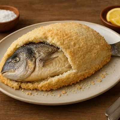 Dorada a la sal – Goldbrasse in der Salzkruste